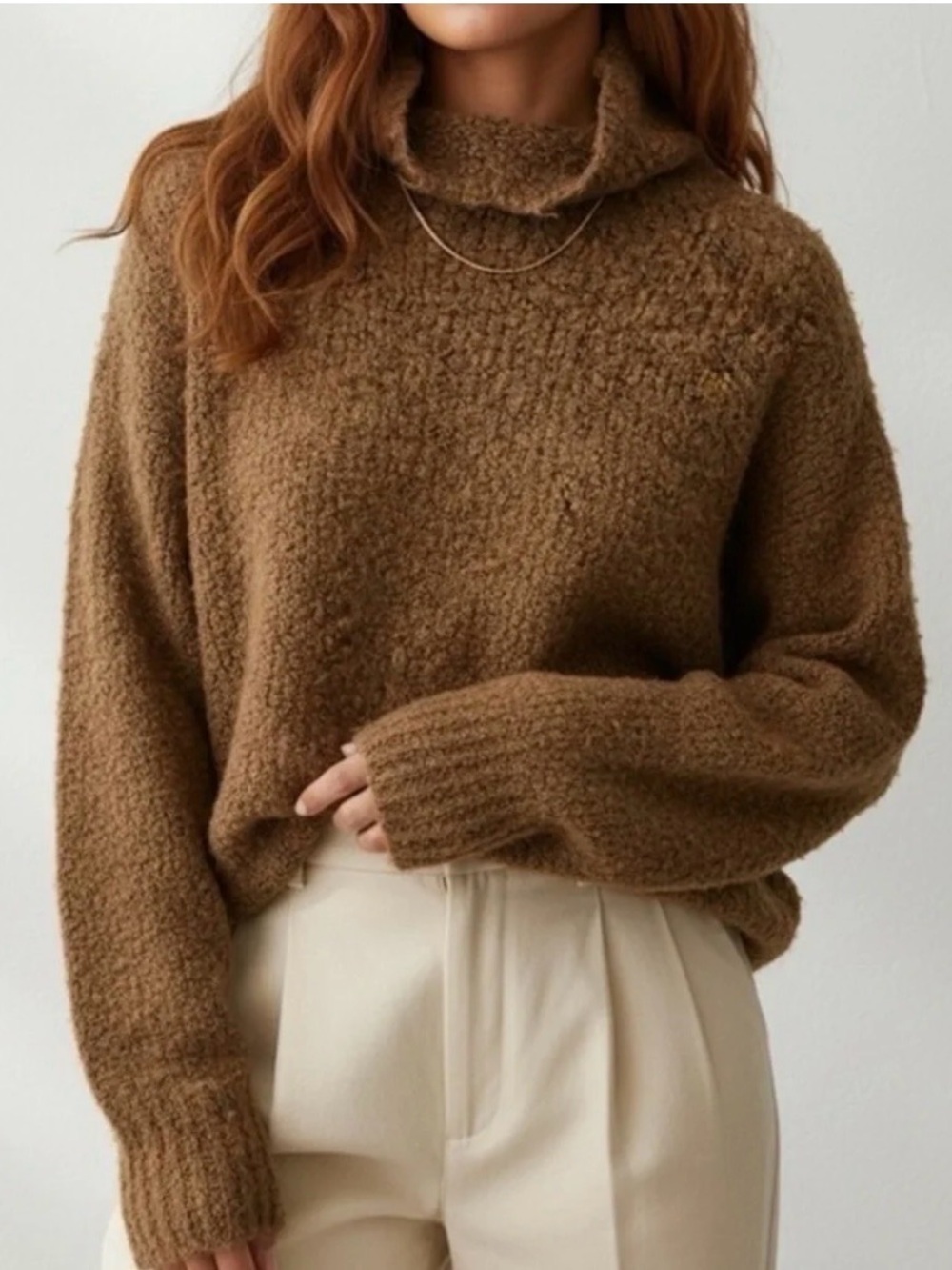 J.Crew Turtleneck sweater in bouclé yarn - NWT - Size S